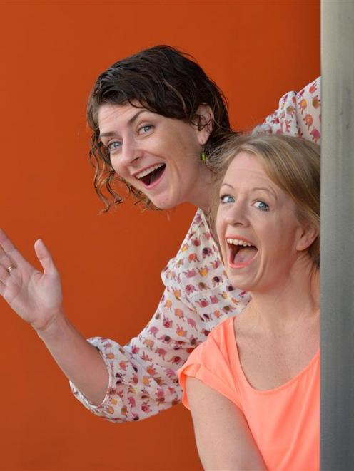 Singers Charlotte McKay (left) and Harriet Moir premiere their Dunedin Fringe Festival comedy...