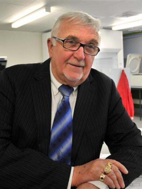Sir Peter Leitch was in Dunedin yesterday to visit the laboratory that tests his urine to detect...