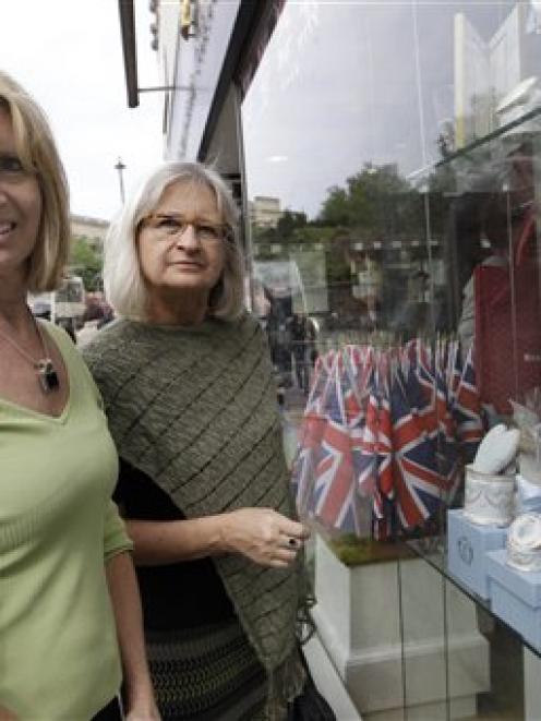 Sisters, Darla Herrnberger (left) and Sheree Troy from from Lincolnton, North Carolina are among...