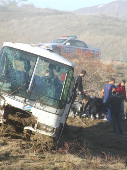 Skifield bus crash . . . A weekend ski trip for Selwyn College hostel students went wrong this...