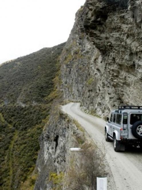Skippers Canyon Road was ranked in the top three most dangerous in the world. Photo / Dean Purcell
