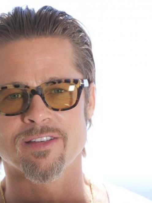 Smell of success . . . Brad Pitt.