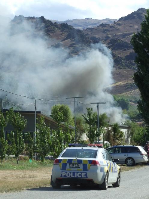 Smoke from a fire last night at Summerfruit Orchards Ltd Earnscleugh base was visible from...