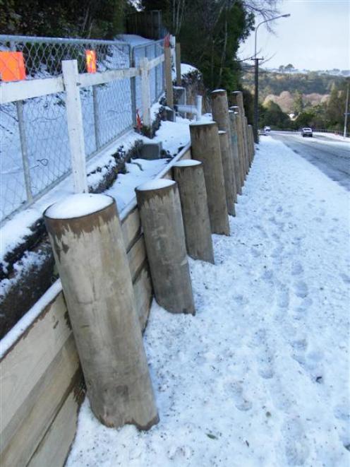 Snow on the hills of Pine Hill earlier this year. Photo by ODT.