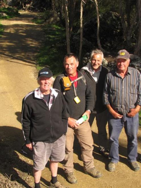 Some of the team working on  the 73km Clutha Gold Cycle Trail from Lake Roxburgh Village to...