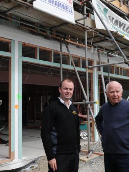 Son Nathan and father Peter de Clifford of Otago Cleaning Supplies at the new King Edward St site...