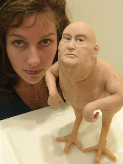 Sonia Keogh with one of her works. Photo by Nigel Benson.