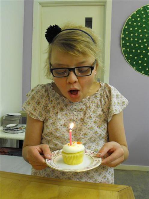 Sophie Newbold will blow out the candles on her 18th birthday cake today. Photo by Olivia Caldwell.