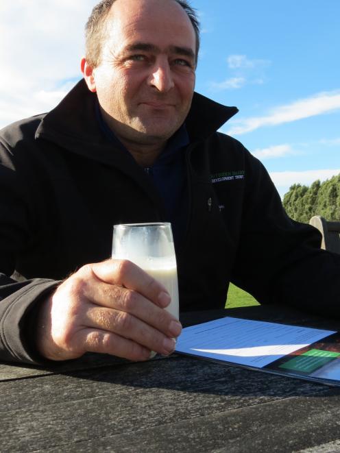 Southern Dairy Development Trust chairman Matthew Richards, of Edendale, urges the southern...