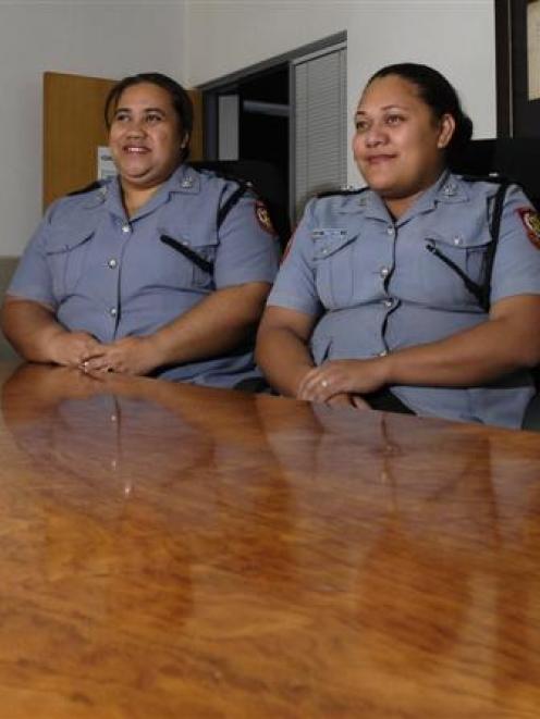 Southern police district commander Superintendent Bob Burns and southern district HR manager...