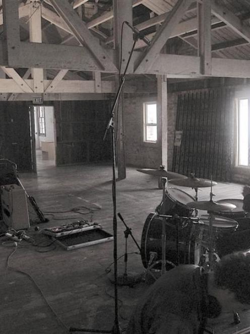 Space Bats, Attack! drummer Josh Nicholls. Photo by Daniel Alexander.