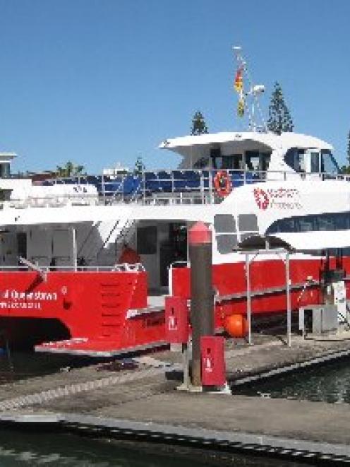 Spirit of Queenstown ready for  its voyage to Bluff by sea and to Kingston by road. Photo supplied.