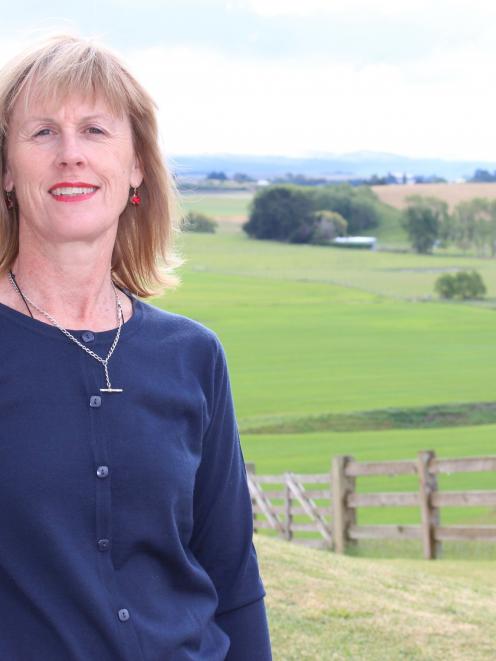 Sport Otago chairwoman Clare Kearney on the family property near Oamaru. Photo supplied.