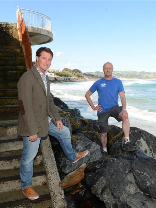 St Clair surfers Dr Richard Egan (left) and John de Graaf are part of the new St Clair Action...