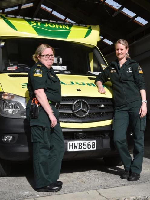 St John staff Karen Lamb (left) and Aimee Morison  are pleased to be back at their Hillside Rd...