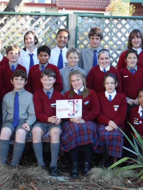 St Joseph's School health team (back row, from left) Ashley Pink, Maddie Poole, Rebecca O'Neill,...