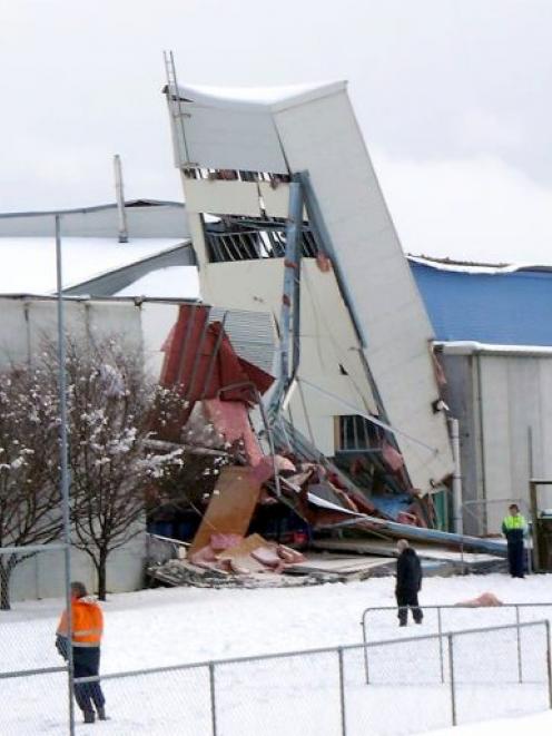 Stadium Southland collapsed under the pressure of snow in September, 2010.
