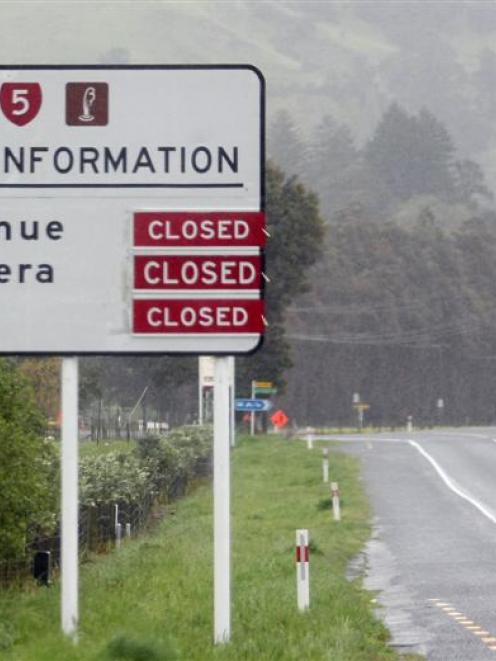 State Highway 5 between Napier and Taupo remains closed until further notice as heavy snow...