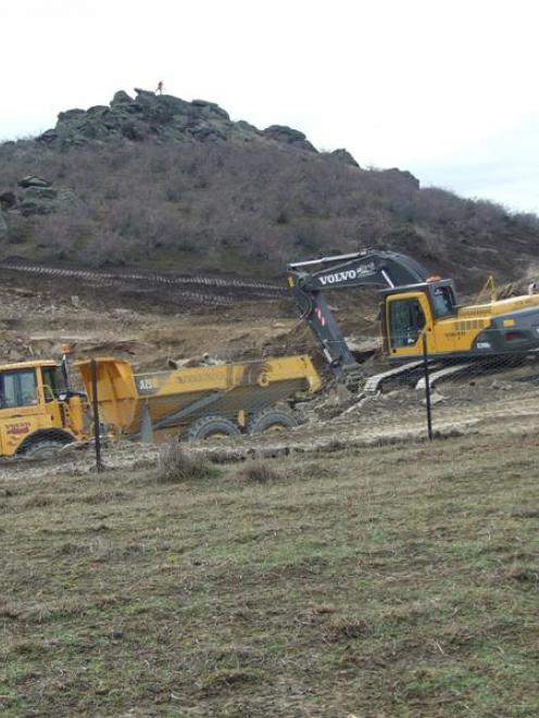 Steve Rout Ltd quarries schist at Earnscleugh last year. Photo supplied.