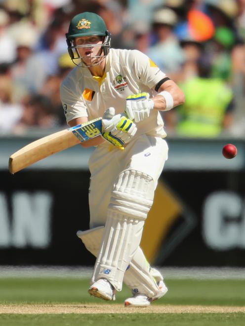 Steven Smith of Australia bats during day one of the Third Test match between Australia and India...