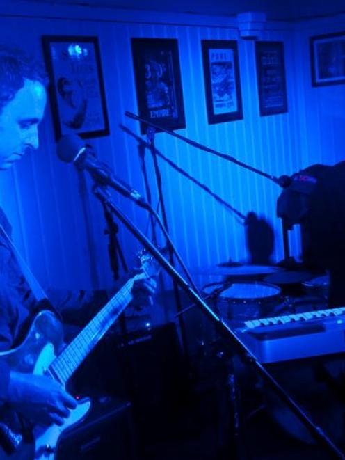 Strange Harvest (Justin Walshaw and Amber Skye) perform at The Crown, Dunedin, last year. Photo...