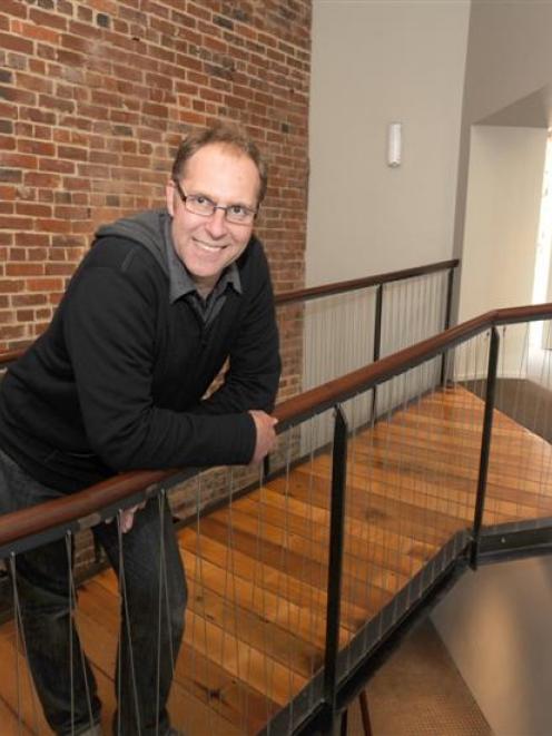 Structural engineer and developer of historic buildings Stephen Macknight in the restored Clarion...