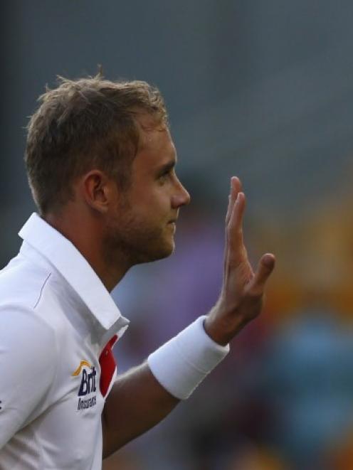 Stuart Broad, one of the few England players to show fight in the T20 series.