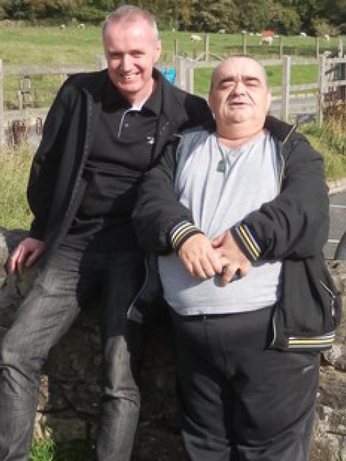 Stuart (left) and David Horner reunited earlier this month after 25 years