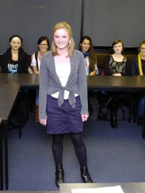 Student Animal Legal Defence Fund Otago chapter founder Danielle Duffield at the University of...
