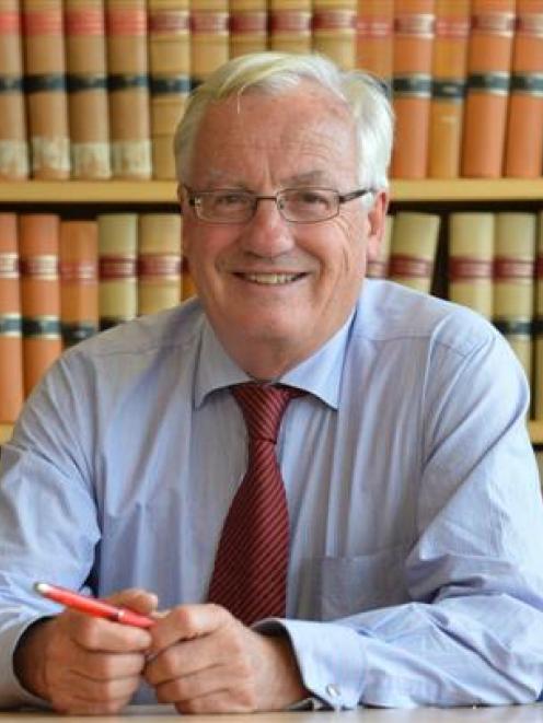 Supreme Court Justice Sir William Young QC in Dunedin this week. Photo by  Peter McIntosh.