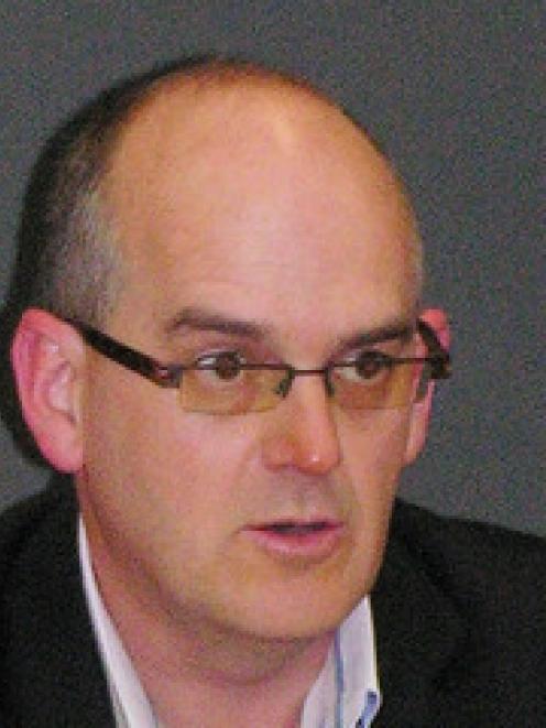 Health Minister Tony Ryall at a press conference at the Ministry of Health's office