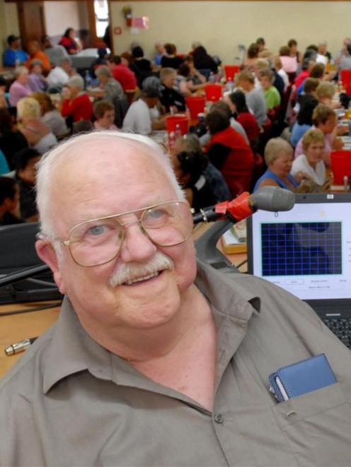 Syd Adie begins his 41st year of running housie in Dunedin. Photo by Gregor Richardson.