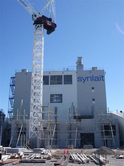 Synlait Milk's new milk powder drying plant under construction at Dunsandel near Christchurch....