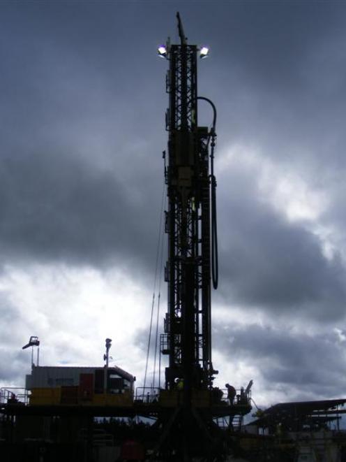 Tag Oil's drilling site, Taranaki. Photo by ODT.
