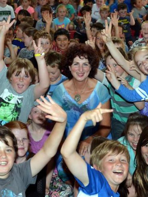 Tainui School principal Ros McQuillan-Mains says goodbye to her pupils at a special school...