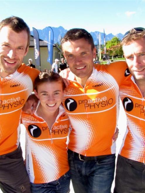 Team Proactive Physio members (from left) Marty Macdonald (45), of Queenstown, and Toni Keeling ...