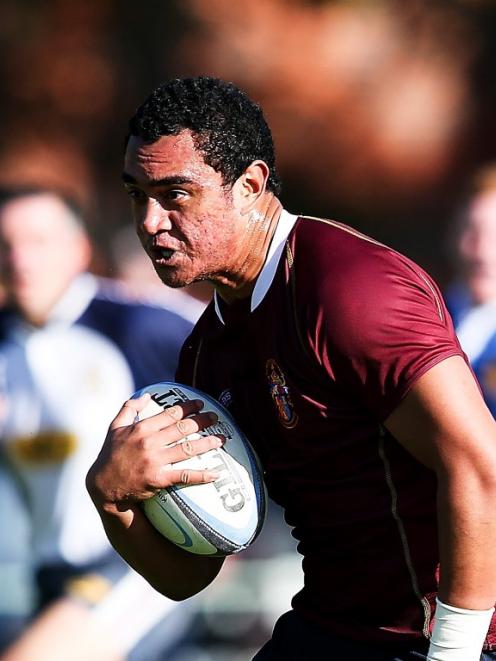 Teariki Ben-Nicholas in action for King's College in May 2013. Photo Getty