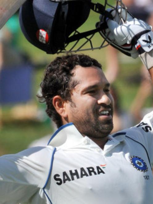 Tendulkar scored four test centuries against New Zealand, including this knock in Hamilton in...