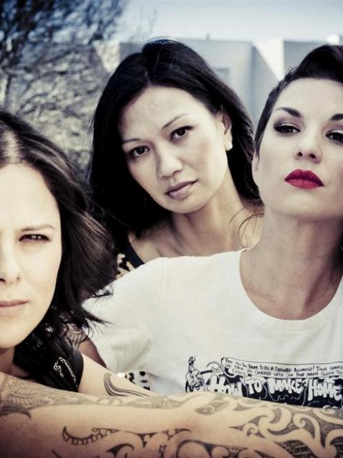 The 2012 Classic Hits Acoustic Church Tour presents (from left) Anika Moa, Boh Runga and Hollie...