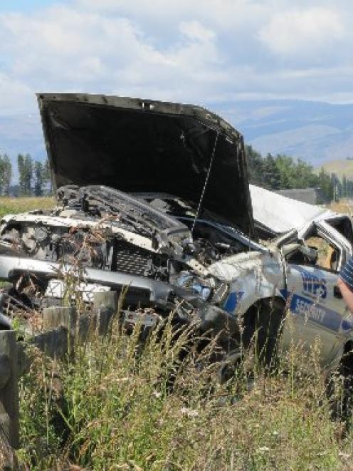 The aftermath of the crash. Photo by Mark Price