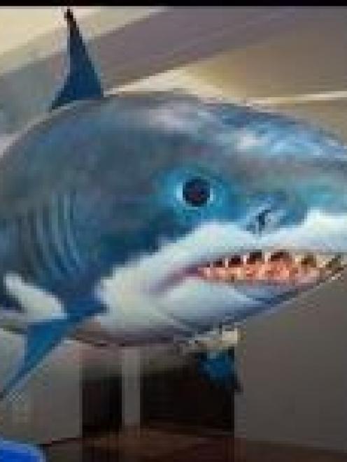 The Air Swimmer remote-controlled shark, similar to one seen by a pilot coming into land at...