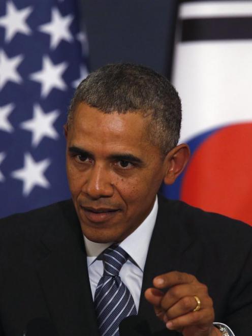 The announcement was made while US President Barack Obama was visiting South Korea. Photo by Reuters