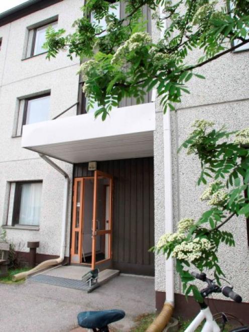 The apartment building where a 35-year-old woman, who was arrested on suspicion of the...