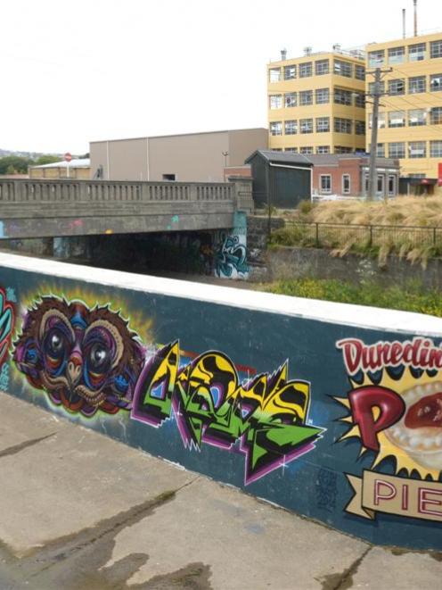 The artwork created by 10 professional artists on a wall in the Water of Leith may be allowed to...