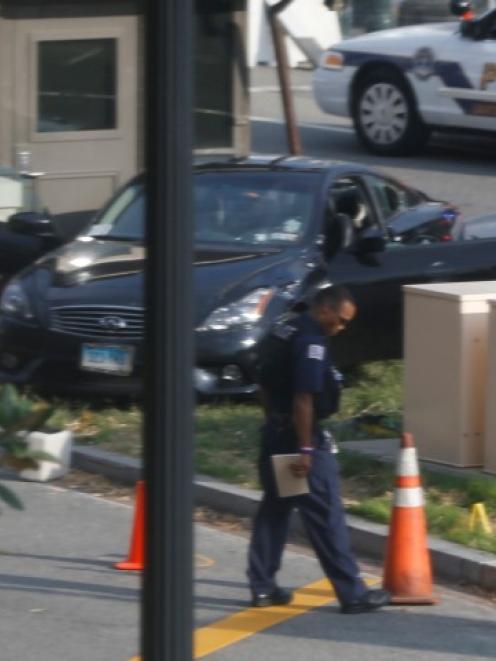 The black Infiniti coupe that was driven by Miriam Carey. REUTERS/Jason Reed