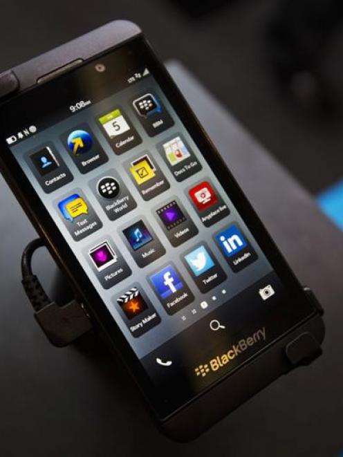 The BlackBerry Z10.