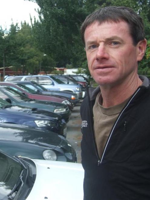 The busy Queenstown Gardens car park, which council parks manager Gordon Bailey (pictured) says...