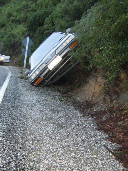 The car one 63-year-old Queenstown man was driving on Sunday morning when he lost control on the...