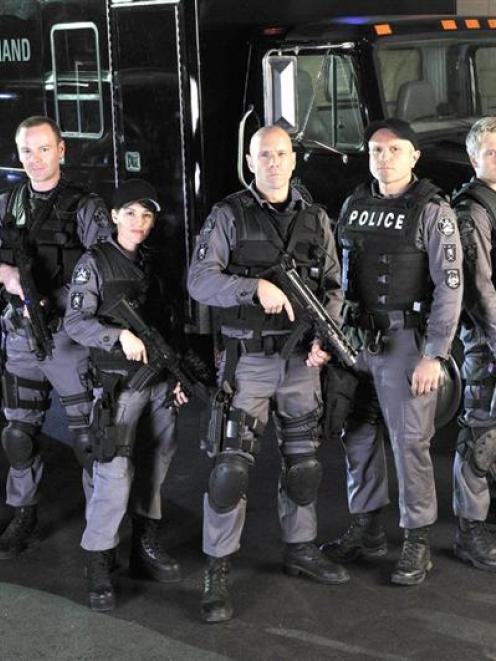 The cast of TV2's new police drama Flashpoint. Photo from TV2.