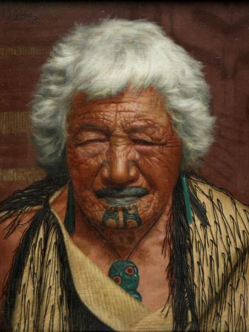 The Charles Goldie painting of Kapi Kapi, an Arawa chieftainess, owned by the family of prominent...